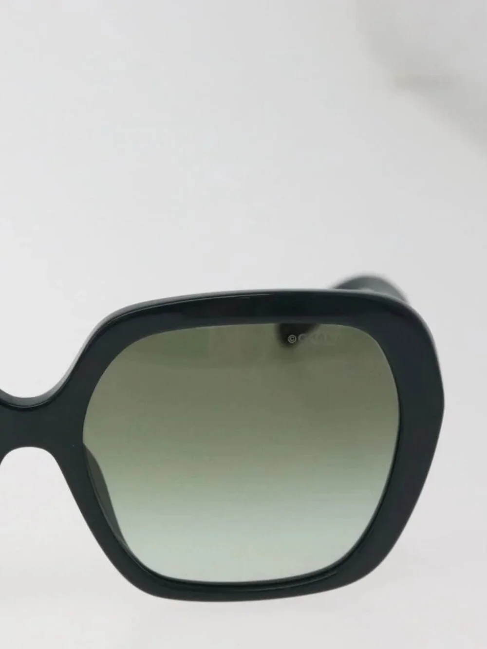CHANEL Sunglasses plastic Green CC Auth BA12623M